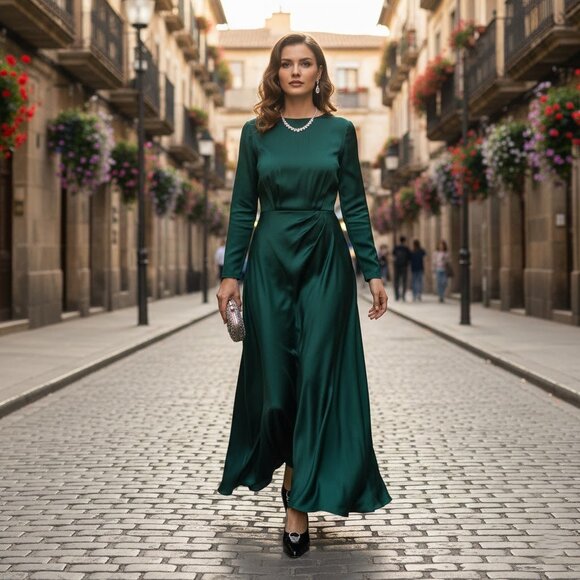 Silvia Fiorentina Black Leather Heel Pointed Toe Shoes - Picture 2 of 12